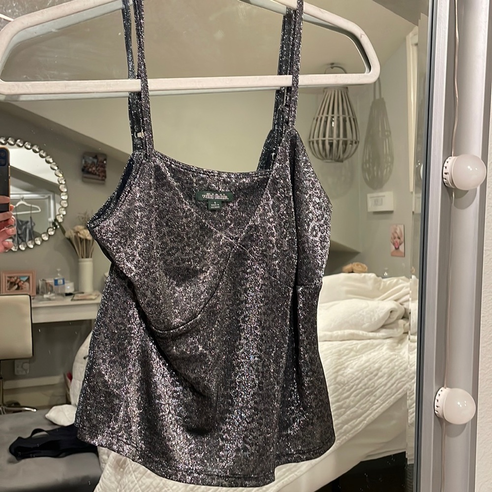 Sparkly cheetah top! Size small